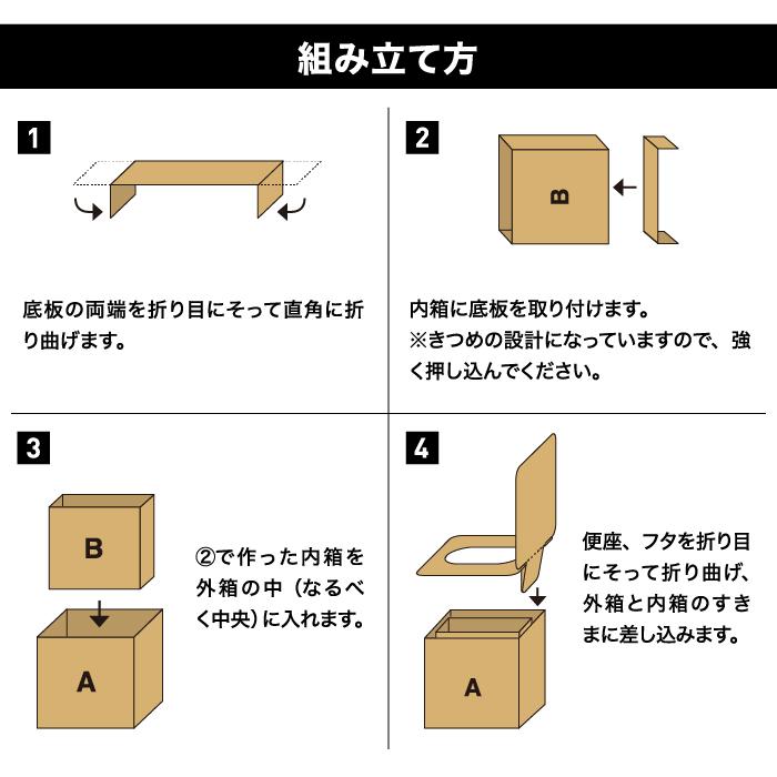 非常用トイレ 簡易トイレ トイレのミカタPremium 60回分+組み立て式ダンボールトイレ セット 携帯トイレ 防災トイレ 備蓄品 防災用品 IPIC SONAE | IPIC SONAE | 04