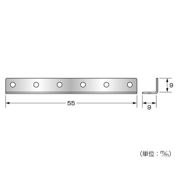 株式会社ハイロジック BX-295 ミニ金具 アングル型 55 1袋2個入｜partition-lab｜02