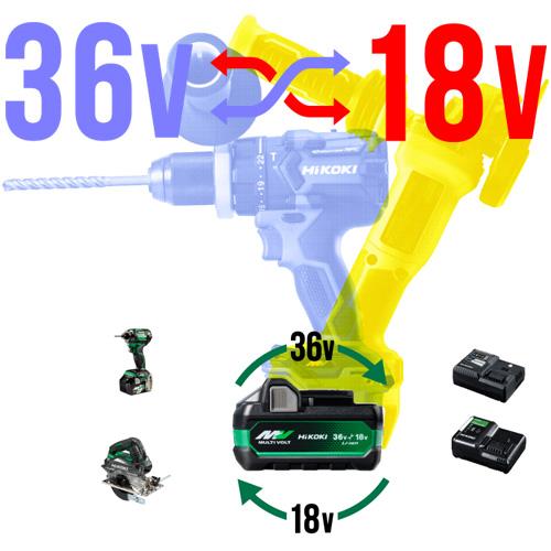 HiKOKI ハイコーキ マルチボルト蓄電池 残量表示付 BSL 36A 18X 0037 