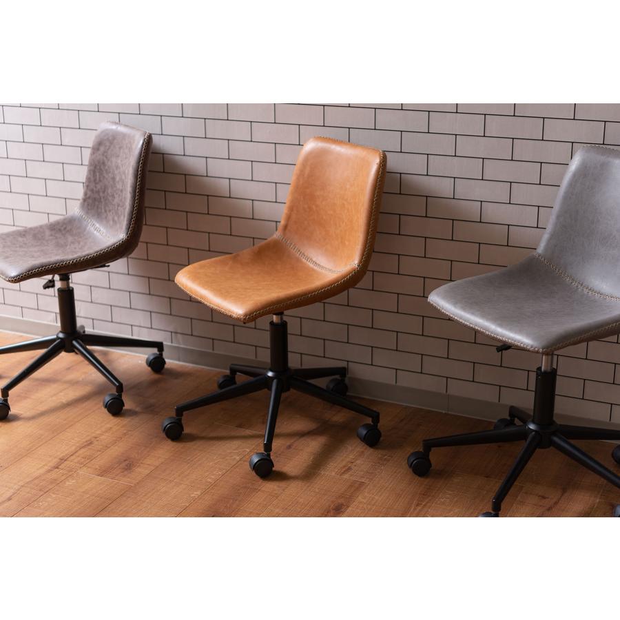 東谷デスクチェア PC-77BR 昇降 ダイニングチェア ソフトレザー