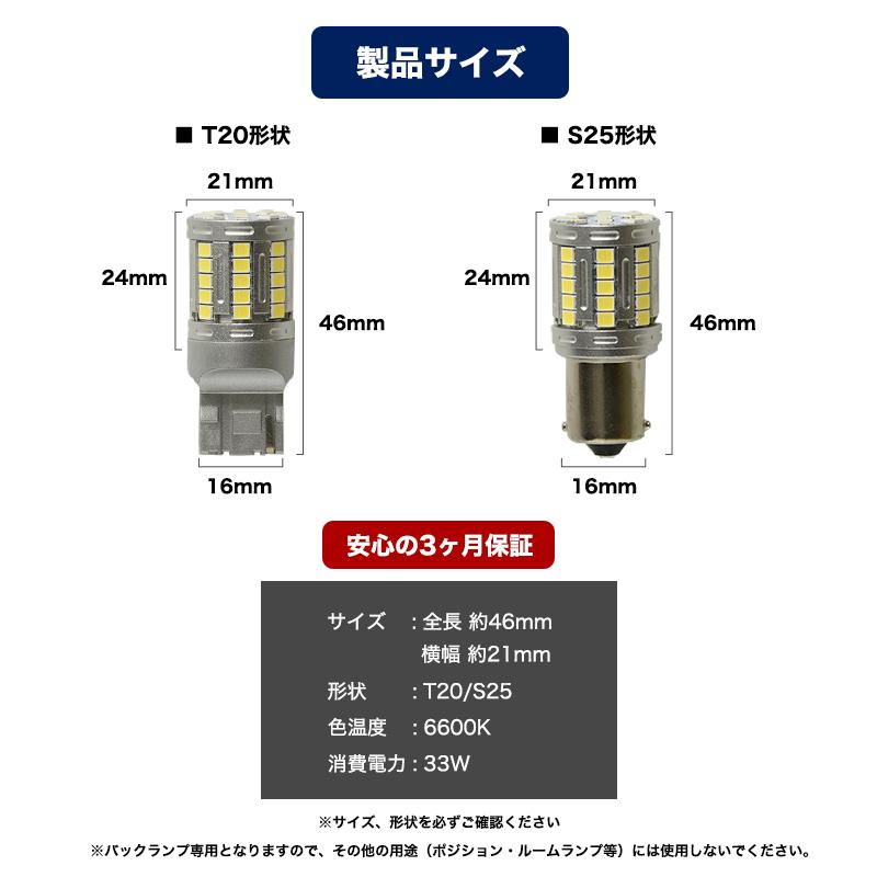 キックス H20.10〜H24.6 H59A 専用 S25 LED バックランプ 爆光 実測値