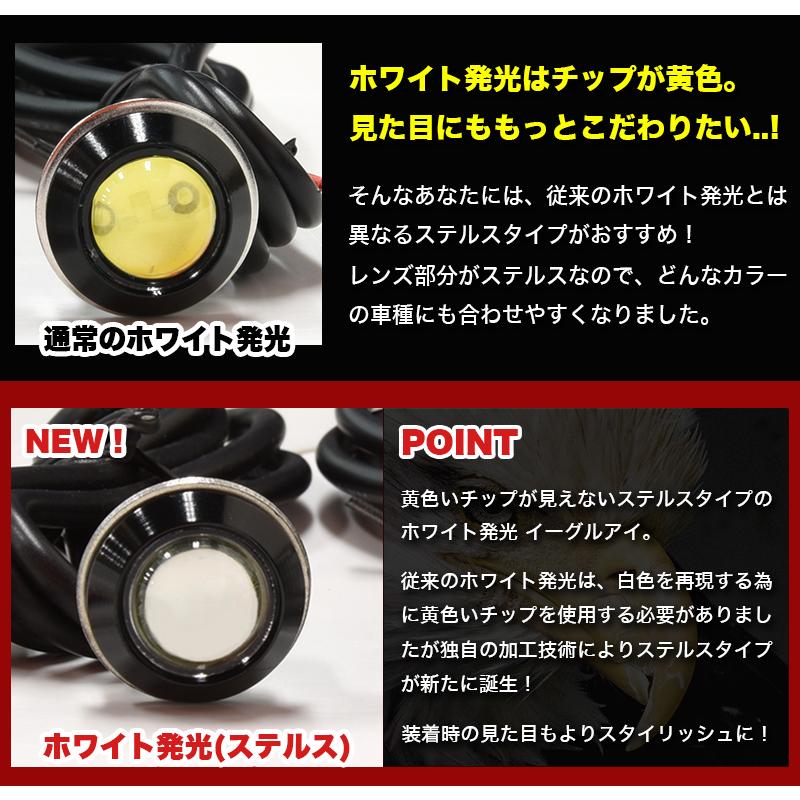 超小型 スポットライト 18mm イーグルアイ 薄型 LED デイライト