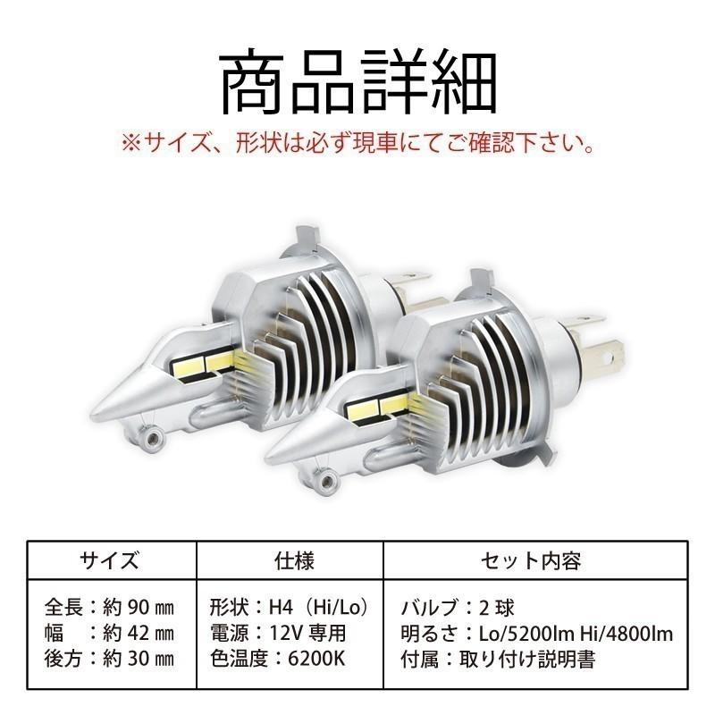 HID H4 H/L ヘッドライト 新品 日産 デイズ H25.6 〜 H31.2 専用 H4 LED ヘッドライト 実測値 5200lm