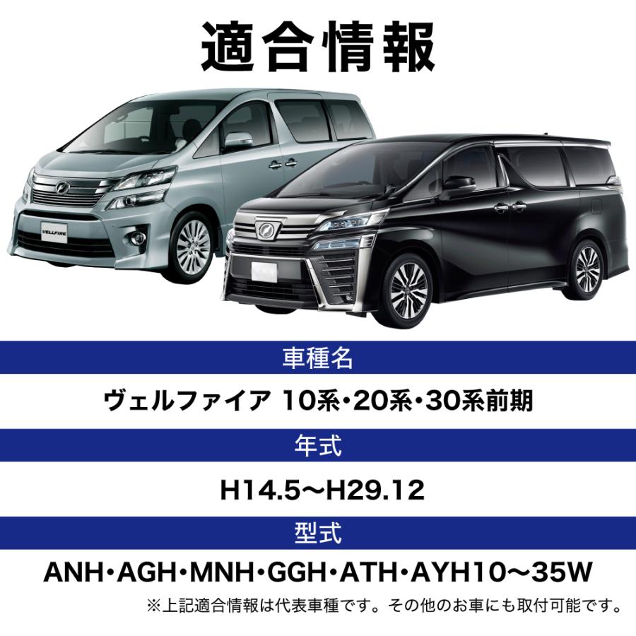 ヴェルファイア 10系〜30系前期 LED ウインカー T20 ピンチ部違い