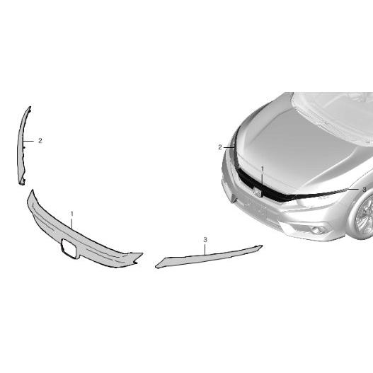 シビック HONDA ホンダ 純正 フロントグリル 08F21-TEG-010 シビック