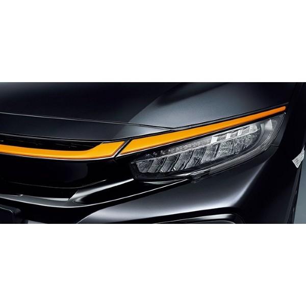 シビック HONDA ホンダ 純正 フロントグリルガーニッシュ オレンジ
