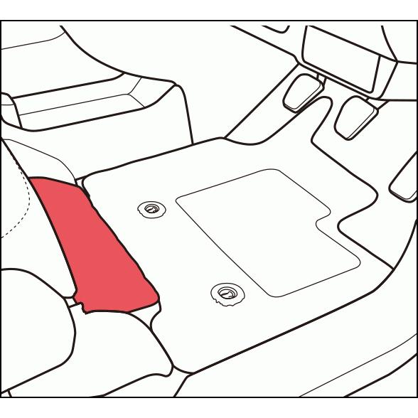 N-ONE HONDA ホンダ 純正 フロアカーペットマット RS用 ブラック