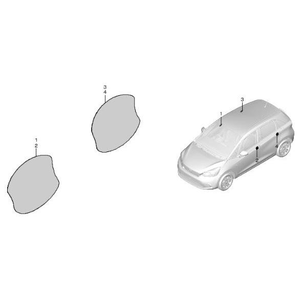 フィット HONDA ホンダ 純正 ドアハンドルプロテクションカバー 08P70