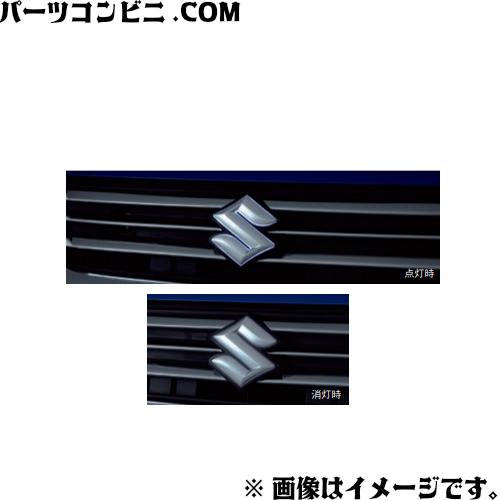 M。スズキ ソリオ純正15インチ エンブレムリアパーツセット ソリオ (T)リヤエンブレム(ブラック・Sマーク)※画像はフロント用