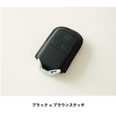 シビック HONDA ホンダ 純正 キーカバー 本革製 ブラック×ブラウン