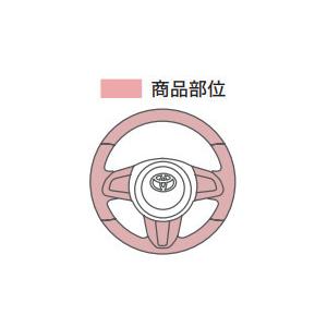 パッソ TOYOTA トヨタ 純正 革巻ステアリング ブラック 08460