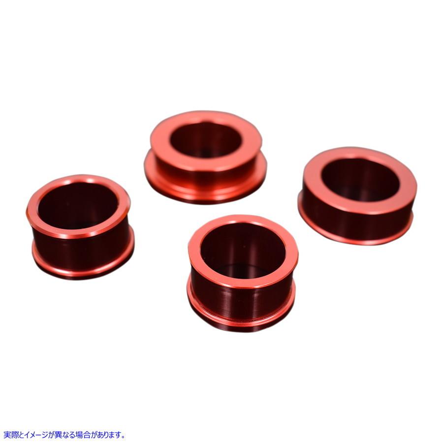 【並行輸入品】 ドリブンレーシング ホイールスペーサー - キャプティブ - 赤いこと - ヤマハ DCWS-026 02141230 DRIVEN RACING WHL SPACER CAP YAM RED #DRAG