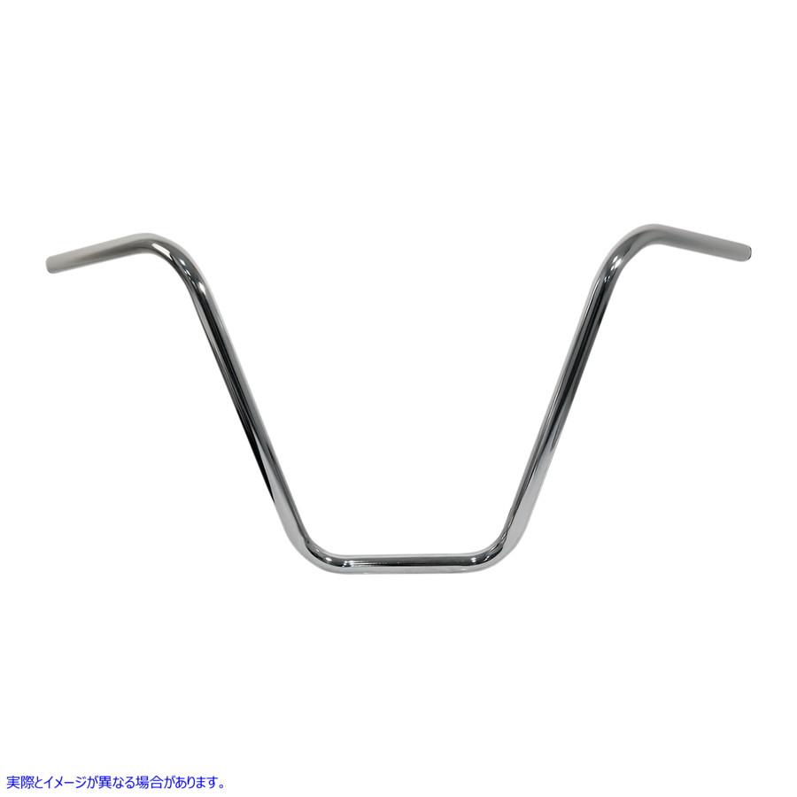 【並行輸入品】 エムゴ クローム 14インチ エイプハンガー ハンドルバー 23-12535 06012598 EMGO H/BAR APE HANGER 14\" CHR #DRAG"