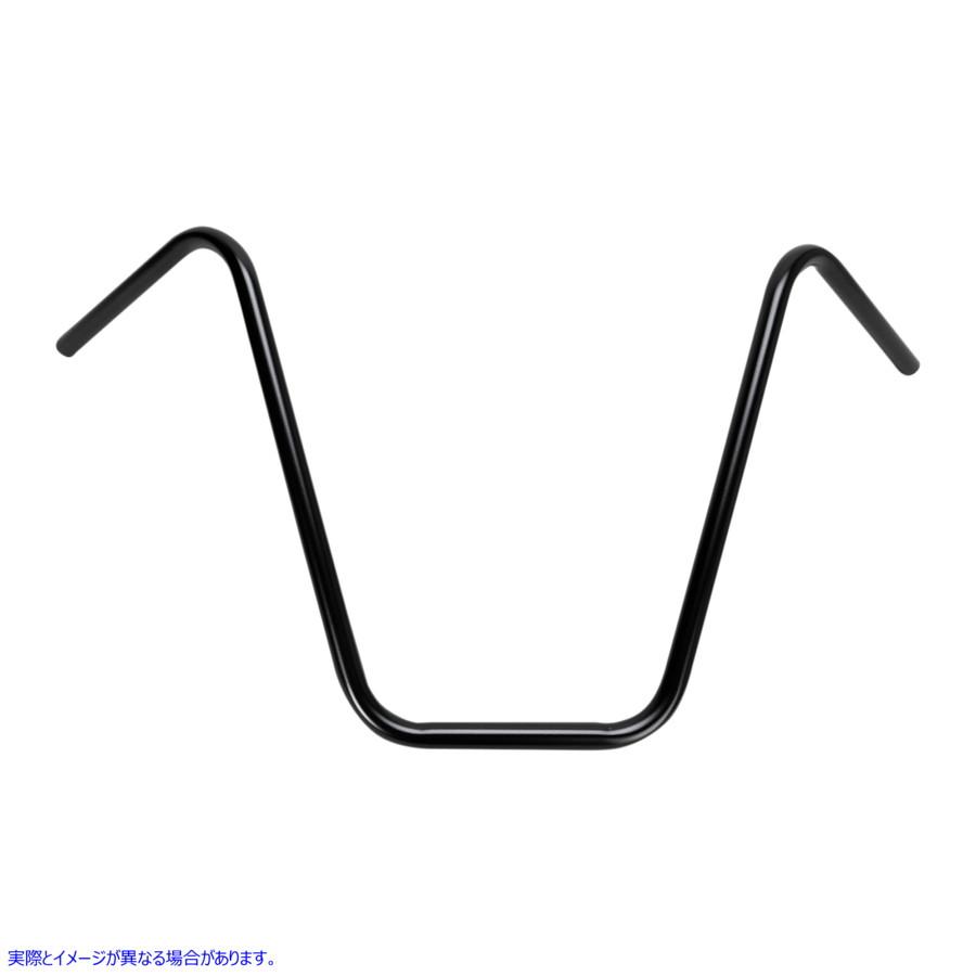 【並行輸入品】 ブラック 16インチ エイプハンガー ハンドルバー エムゴ EMGO Black 16 Ape Hanger Handlebar 23-12536B #DRAG #06012600