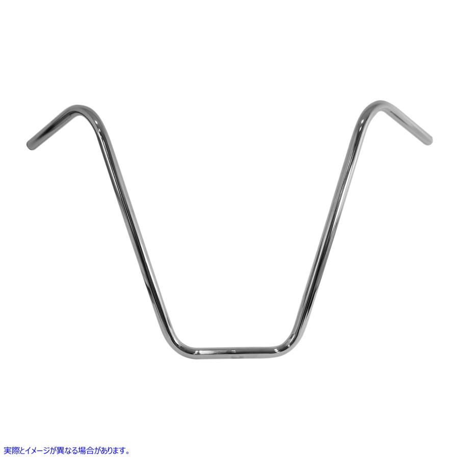 【並行輸入品】 エムゴ クローム 18インチ エイプハンガー ハンドルバー 23-12537 06012601 EMGO H/BAR APE HANGER 18