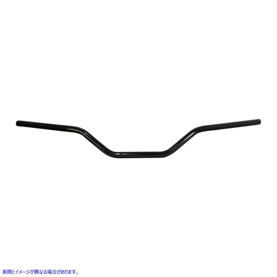 【並行輸入品】 エムゴ ブラックワイドマグナハンドルバー 23-12575 06012633 EMGO H/BAR WIDE MAG BLACK #DRAG