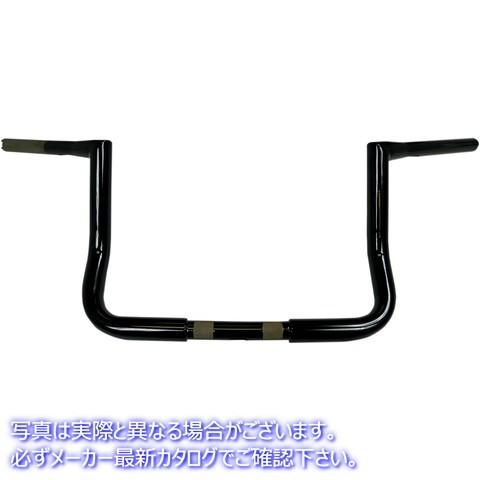 【並行輸入品】 ハンドルバー - ツインピークス - バガー - 10インチ - ブラック LA チョッパーズ LA CHOPPERS LA-7361-10B #DRAG #06012698