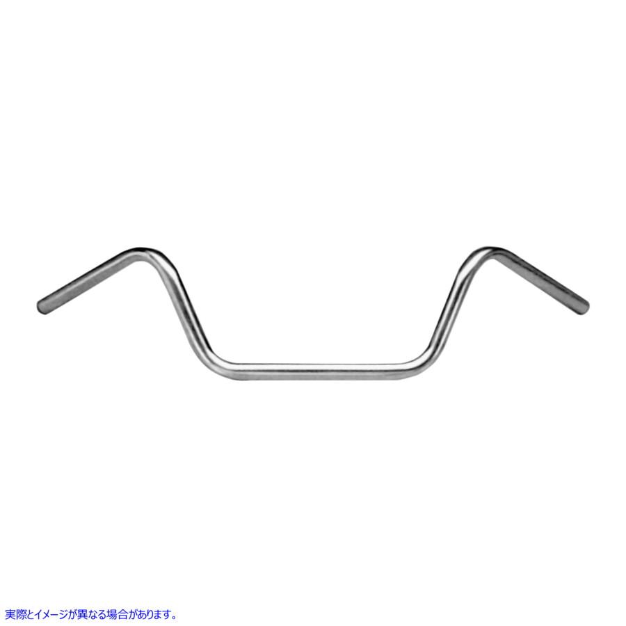 【並行輸入品】 エムゴ クロームバックホーンローハンドルバー 07-12510 06013285 EMGO H/BAR LOW BUCK 1\" CHROME #DRAG"