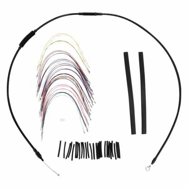 取寄せ コンプリート黒いビニールハンドルケーブル/ブレーキラインキット類人猿ハンガーハンドルバー用 バーリ B30-1048 #DRAG #06100631