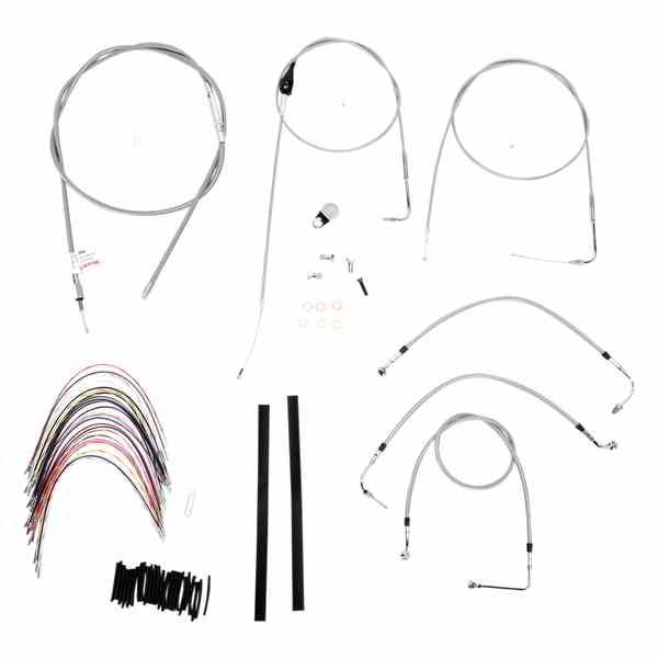 並行輸入品】 ステンレス編み込みハンドルバーケーブル/ブレーキライン