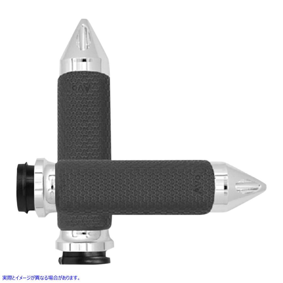 【並行輸入品】 エイボングリップ TBW用ミディアムクロームメモリーフォームスパイクグリップ MF-63A-CH-FL-SP 06301884 AVON GRIPS GRIP MEM FOAM CH #DRAG 車、バイク、自転車-その他ハンドルパーツ-バイク
