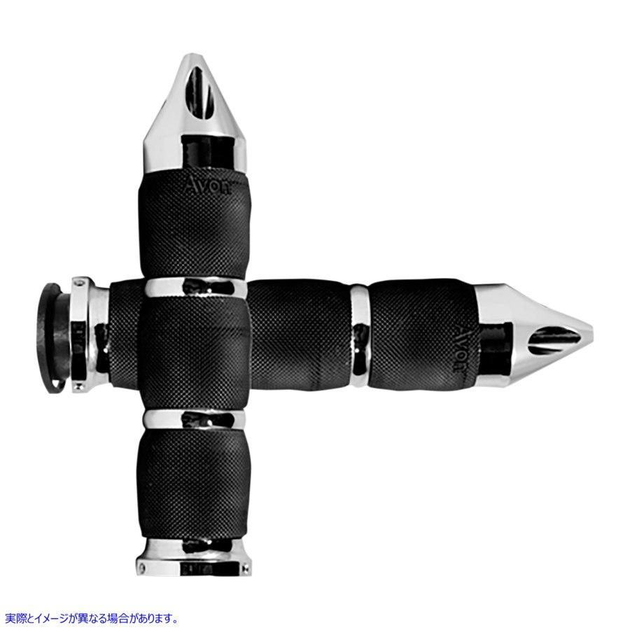 【並行輸入品】 エイボングリップ クロームスパイクエアクッショングリップ IN-TO-AIR-90C-S 06302567 AVON GRIPS GRIP AIR CUSH CHR SPIKE #DRAG 車、バイク、自転車-ハンドル
