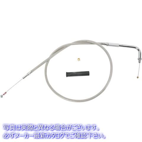 【互換品】 ドラッグスペシャリティーズ アイドルケーブル - 32-1/2インチ - 編組 06510121 DRAG SPECIALTIES CABLE,IDLE,BRAID,32.5\" #DRAG"