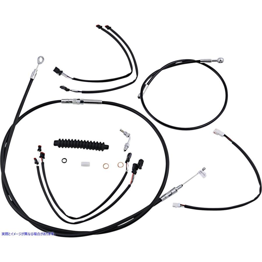 並行輸入品】 コントロールケーブルキット - XR - ブラック/クローム 