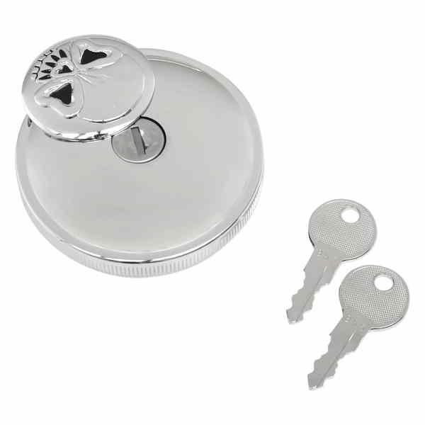 取寄せ ねじ込みロックスカルガスキャップ ドラッグスペシャリティーズ DRAG SPECIALTIES Locking Gas Cap - Sk 0703-0689 #DRAG #07030689
