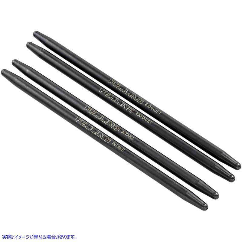 【並行輸入品】 フューリング・パーツ HP+プッシュロッド - +.030 - ツインカム 4073 09280102 FEULING PARTS PUSHRODS HP+ .030 TC99-17 #DRAG