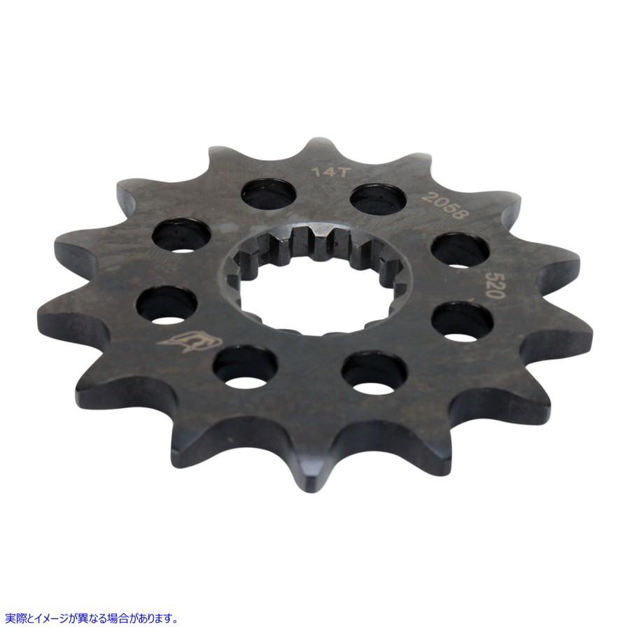 【並行輸入品】 ドリブンレーシング カウンターシャフトスプロケット - 14歯 2058-520-14T 12120909 DRIVEN RACING SPROCKET FRT 520 14T #DRAG