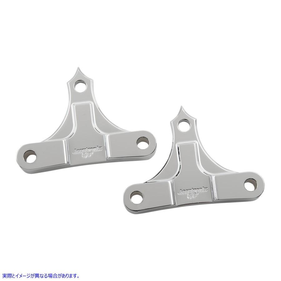 【並行輸入品】 アキュトロニクス ホットレッグ/バガーレッグフェンダースペーサー - クローム - 0.625inスペーサー - 6in幅どろ除け用 TFS #DRAG