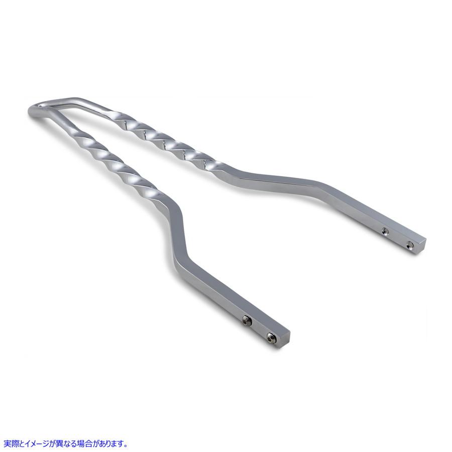 シーシーバー18.0mm 並行輸入品】 ツイステッドスティック シシーバー - クローム 18インチ