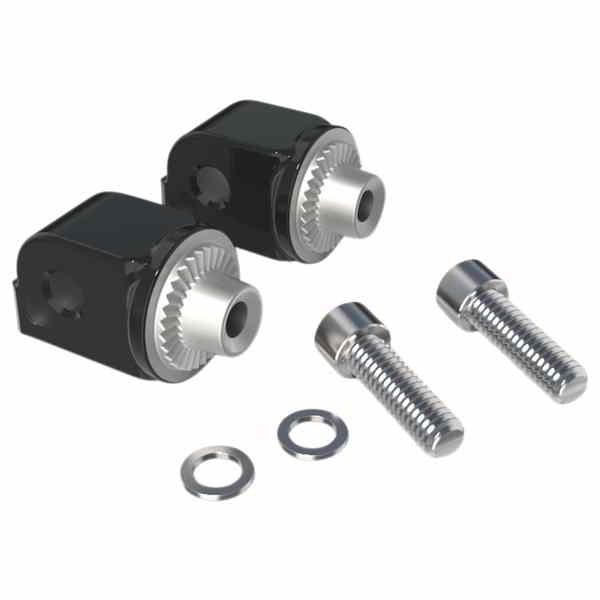 【並行輸入品】 シロ フットレストアダプター - 黒いこと 60016 16201860 CIRO ADAPTER FOOTREST BLK #DRAG バイク-ステップ、ペダル-ステップ