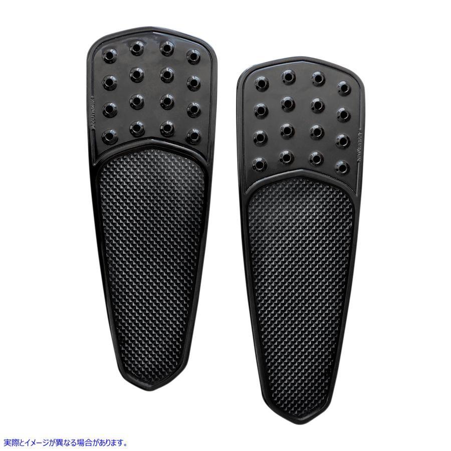 【並行輸入品】 アキュトロニクス フロントフロアボード - エクステンデッド - 黒いこと - ドリルド - ティアドロップ - 旗がしら FBF91-DTB 16210882 A #DRAG