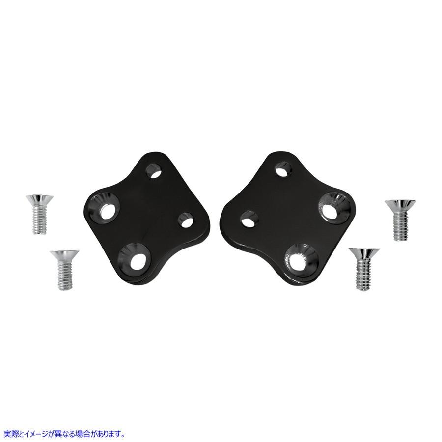 【並行輸入品】 アキュトロニクス キックバックプレート - ブラック - FXD FCKB102-B 16220239 ACCUTRONIX KICK BACK PLATE FXD BLK #DRAG