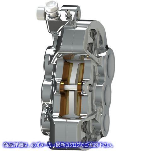 【並行輸入品】 アレンネス 6ピストンキャリパー - フロント左 - クローム - 14インチ 02-210 17010604 ARLEN NESS CALIPER 6 PISTN LFT CH14" #DRAG_4