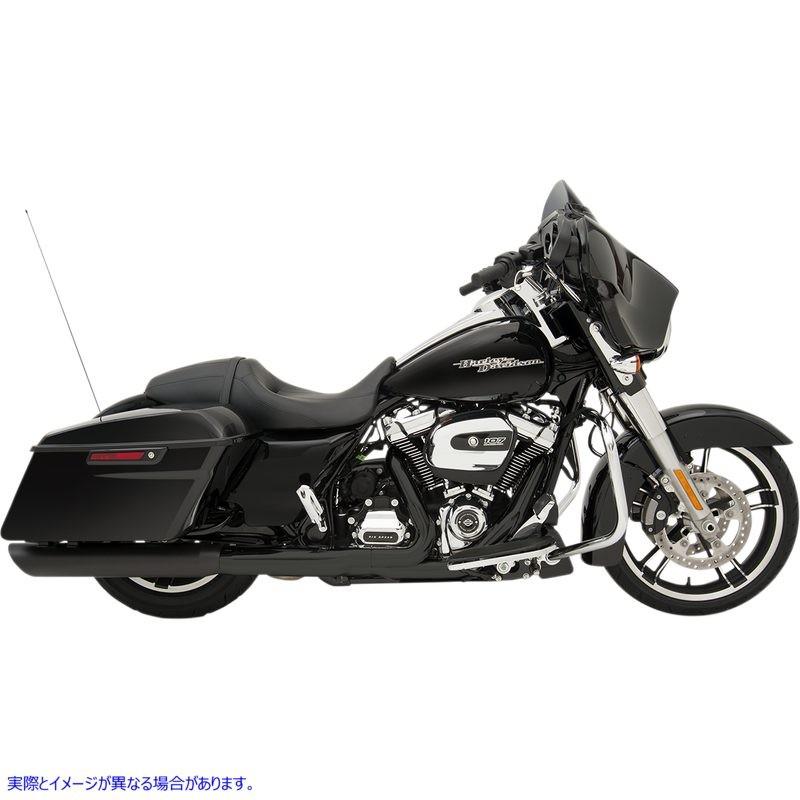 【互換品】 ドラッグスペシャリティーズ 4インチ スラッシュダウン スリップオンマフラー - ブラック 18011190 DRAG SPECIALTIES MUFFLER 4' BLK 17-1 #DRAG_1