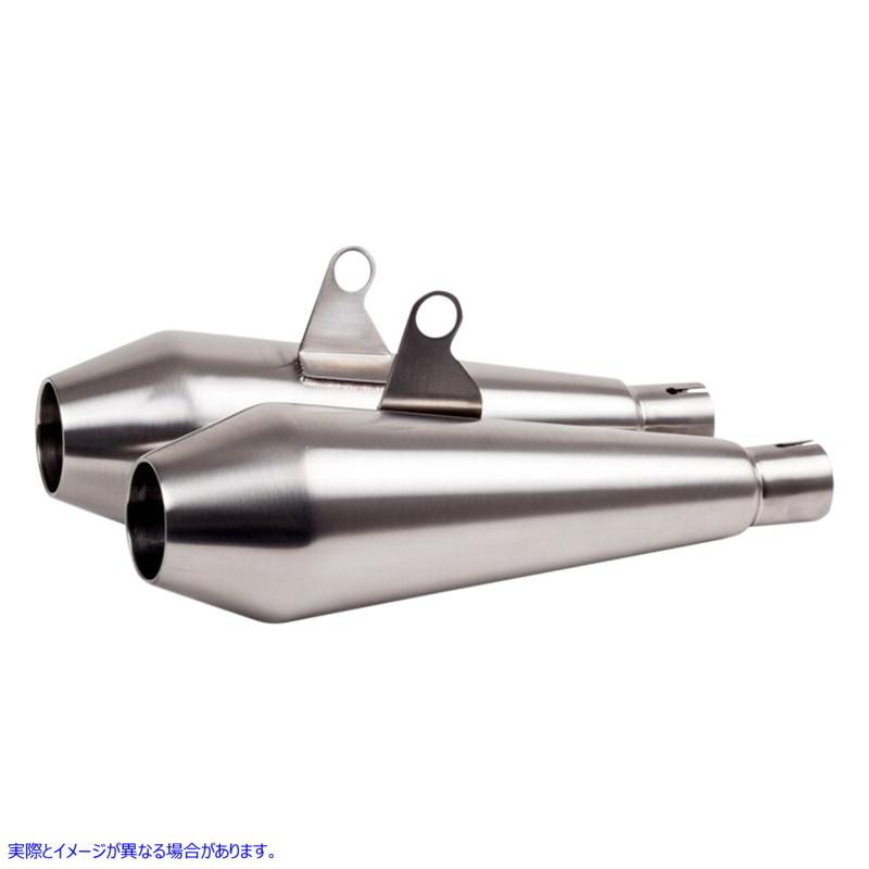 取寄せ Shorty Predator Pro?マフラー BRITISH CUSTOMS Shorty Predator Pro? Mufflers - Brushed BC902-112-BR #DRAG #18113322