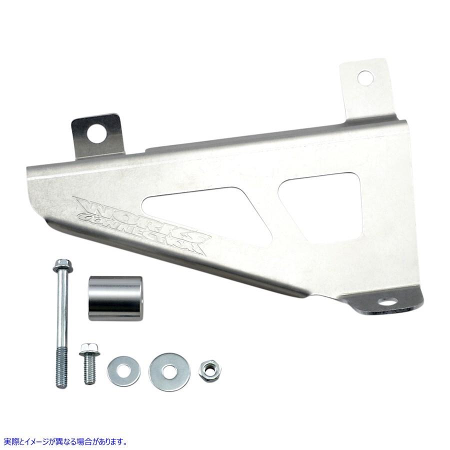 【並行輸入品】 ワークスコネクション ラジエーターブレース - しろがね色 - ヤマハ 18-126 19010736 WORKS CONNECTION RADIATOR BRACE 18-126 #DRAG