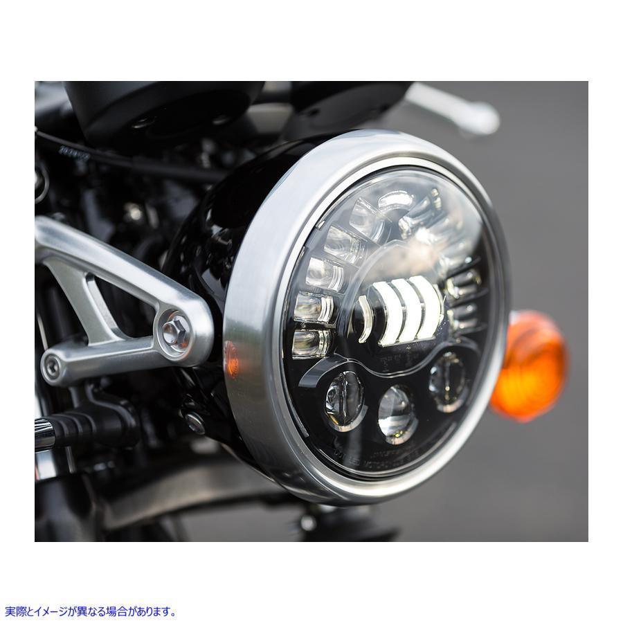 【並行輸入品】 ジェイダブリュー・スピーカー アダプティブ2 LEDヘッドライト - 7インチ - ブラック 0555011 20011773 J.W. SPEAKER HEADLIGHT ADAP2 #DRAG_4