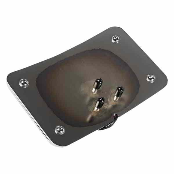 【並行輸入品】 サイクルヴィジョンズ ナンバープレートフレーム - クローム CV4641 20301270 CYCLE VISIONS FRAME LP 3 HOLE CHROME #DRAG_3