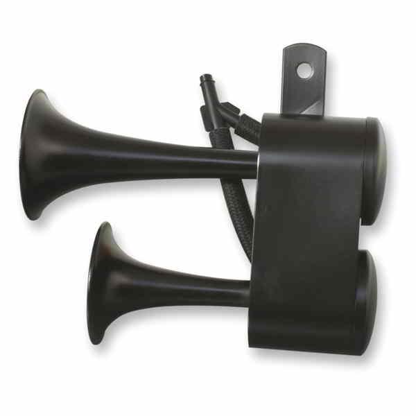 取寄せ デュアルエアホーン リブコプロダクト RIVCO PRODUCTS Dual - Air Horns - Black AHHDBK #DRAG #21070082