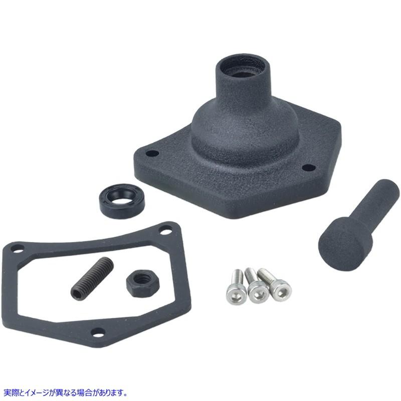 【互換品】 ドラッグスペシャリティーズ ソレノイドエンドカバー - スターターボタン - ブラックリンクル 21100995 DRAG SPECIALTIES STARTER BTN WRK #DRAGの画像