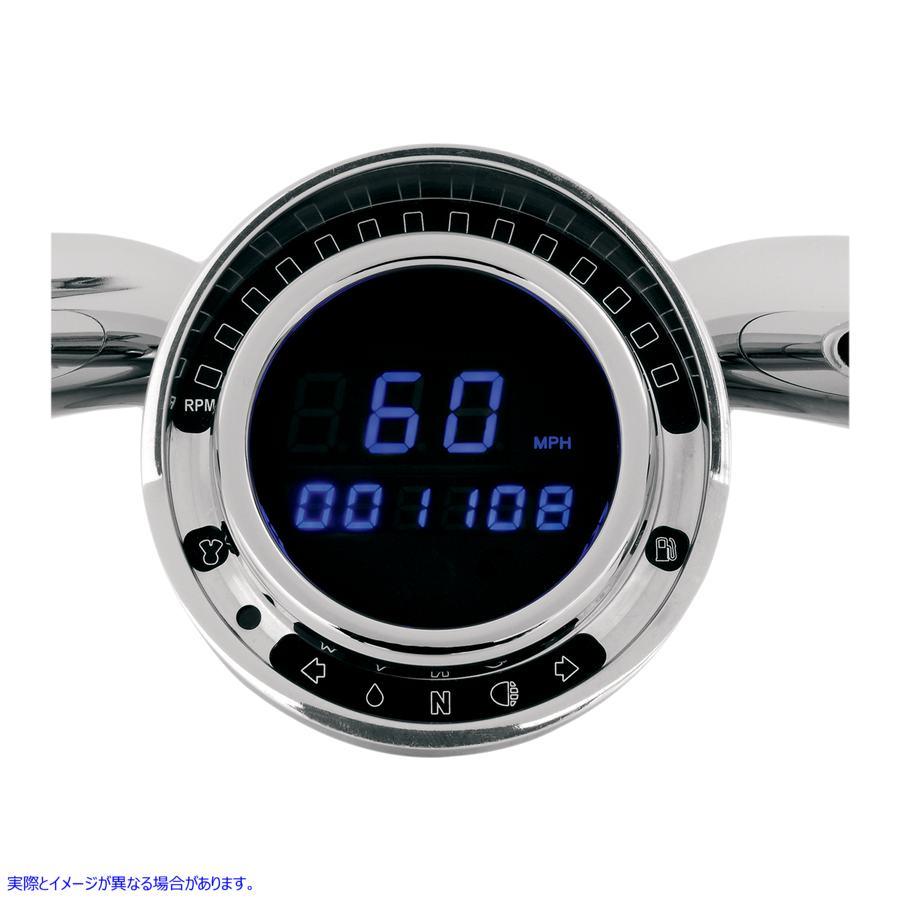 【並行輸入品】 ダコタデジタル Big Dog ダイレクトプラグインスピードメーター - 青味LED BD-140 22100148 DAKOTA DIGITAL SPEEDO BIG DOG BLUE #DRAG