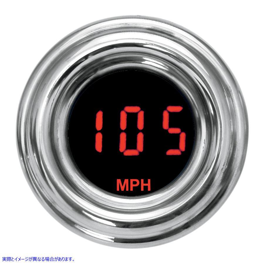 【並行輸入品】 ダコタデジタル 1-7/8 MPH 4000シリーズスピードメーター - 赤色ディスプレイ MCL-4013R-R 22100189 DAKOTA DIGITAL SPEEDO 1-7/8RETR #DRAG