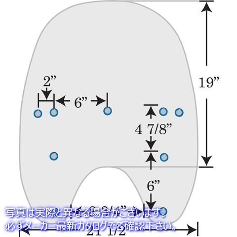 【並行輸入品】 メンフィスシェード 交換用フロントガラス - 15インチ - クリア - FX/R/D/L MEP6140 23100109 MEMPHIS SHADES 15"REP.SHLD HD WIDE， C #DRAG