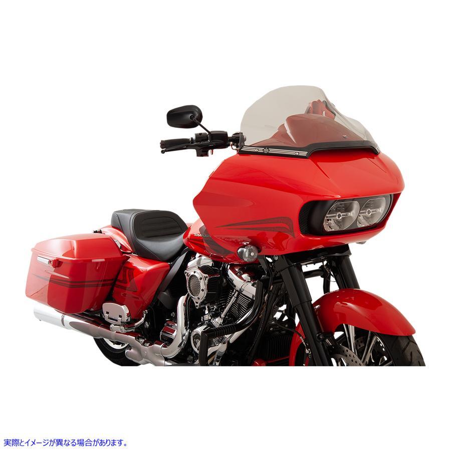 【並行輸入品】 クロックワークス Sport Flare ウィンドシールド - 14インチ - ティント - FLTR KWW-01-0316 23100569 KLOCK WERKS WINDSHIELD FLR FL #DRAG_1