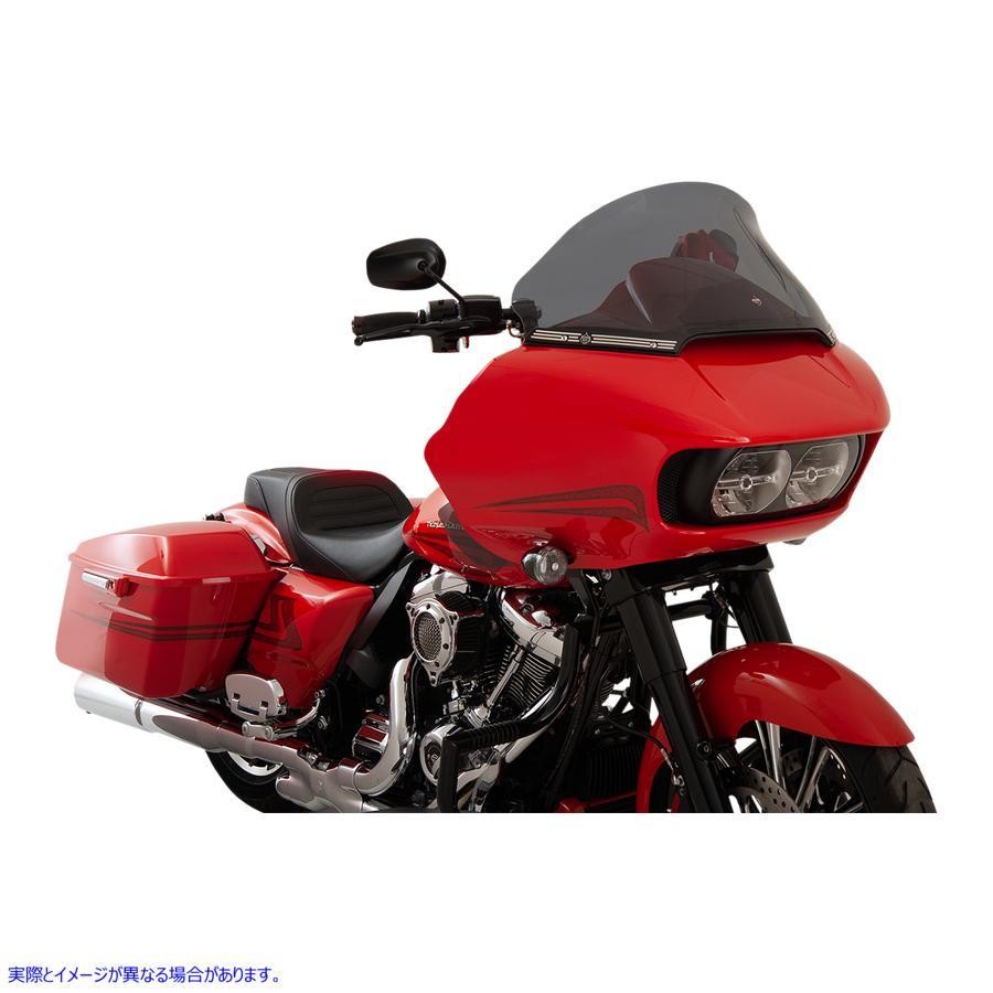 【並行輸入品】 クロックワークス Flare ウィンドシールド - 12インチ - ダークスモーク - FLTR KWW-01-0328 23100584 KLOCK WERKS WSHIELD PT-L DSM1 #DRAG_2