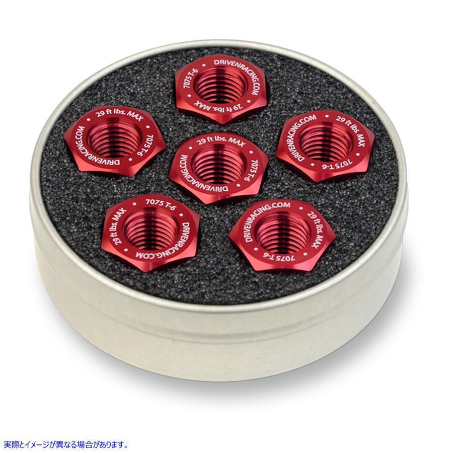 【並行輸入品】 ドリブンレーシング スプロケットナット アルミニウム 10x1.0 レッド DSN6RD 24010757 DRIVEN RACING SPKT NUT ALM 10X1.0 RED #DRAG